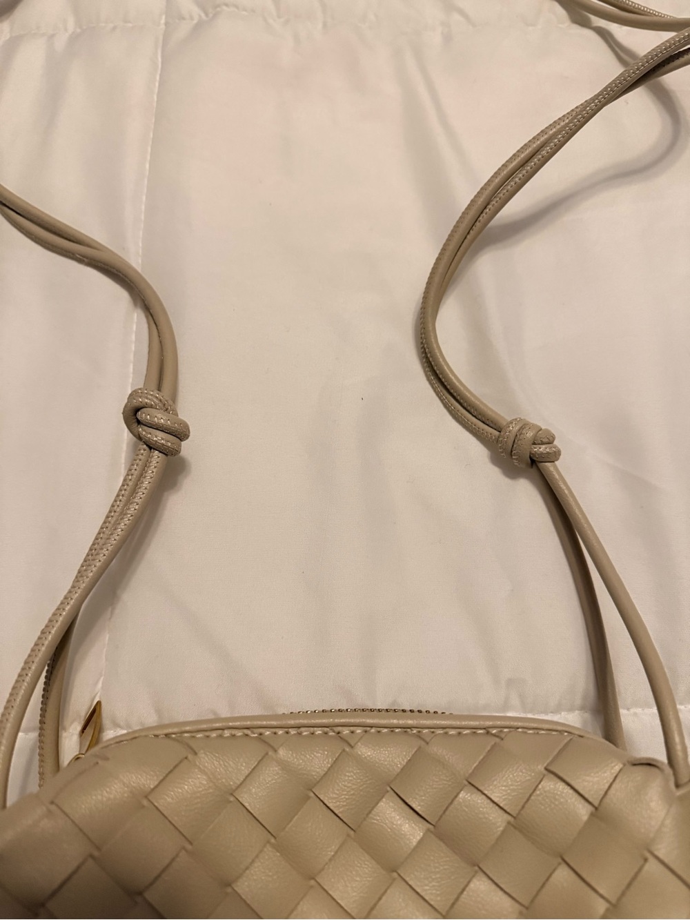 Target Woven Crossbody Bag in Taupe - Picture 2 of 4